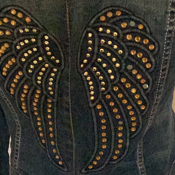 V Cristina Vintage Embellished Jean Jacket - Picture 7 of 11